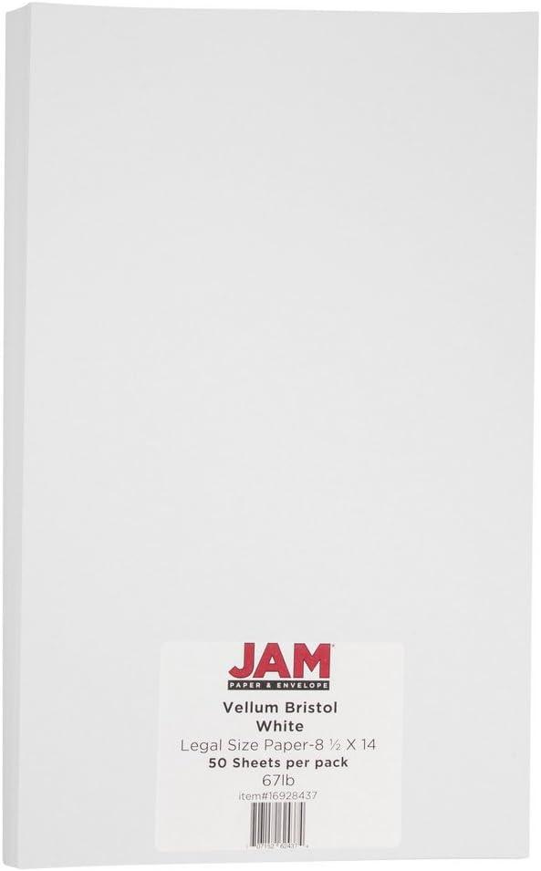 White Vellum Bristol Legal Size Card Stock Paper