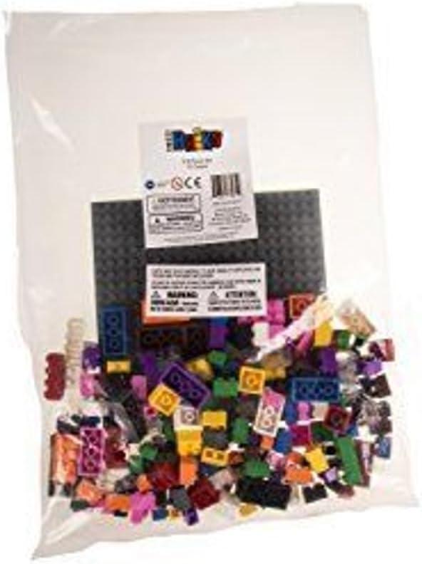 Strictly Briks Toy Building Block - Vibrant Colors - 216 Pieces with 6x6 Inch Baseplate - 100% Compatible with All Major Brick Brands