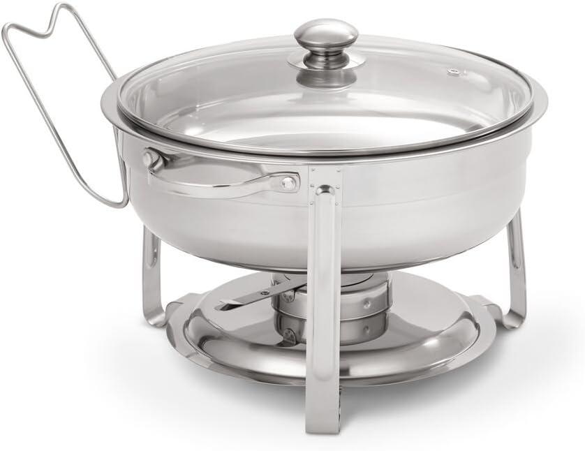 NUCU-Vollrath Home Food Chafer, 4-Quart, Polished Stainless Steel