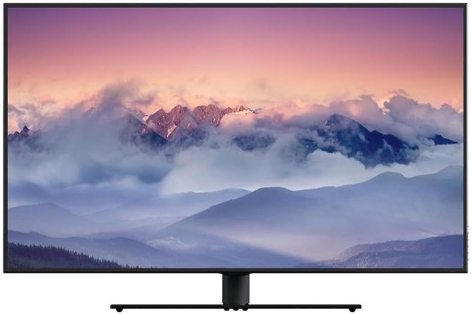 Universal Table Top TV Base Adjustable Tilt and Turn for Most TVs 46 in. to 65 in., Black/Black