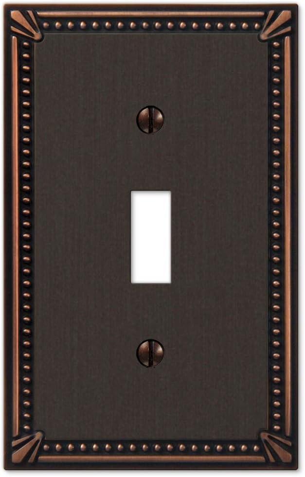 Imperial Beaded No Subject 1 - Gang Toggle Light Switch Jumbo Wall Plate