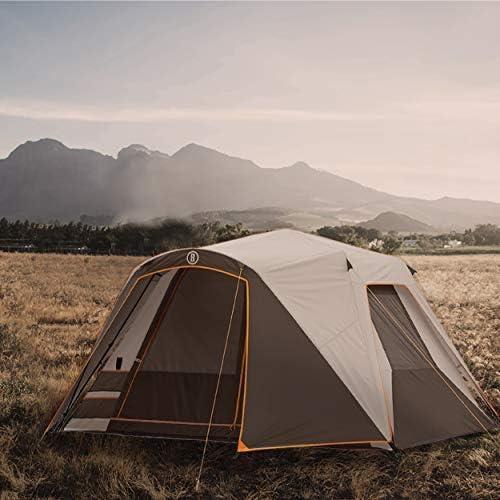 Gray 6-Person Three-Season Instant Cabin Tent with Carry Bag