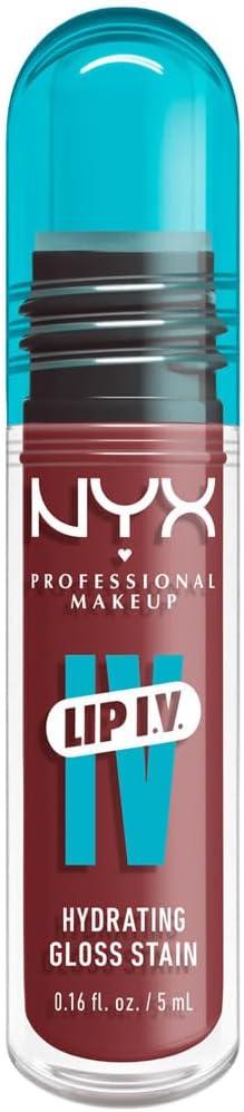 NYX Professional Makeup Lip IV Hydrating Lip Gloss Stain - Drippin in Rose - 0.16 fl oz