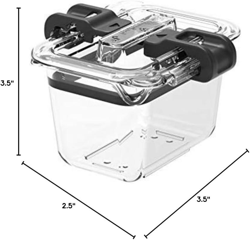 Prepara Latchlok Clear 0.5 Cup Tritan Food Storage Container Set