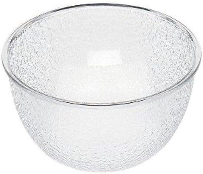 Contemporary Clear Pebbled 1.8 Qt Glass Salad Bowl