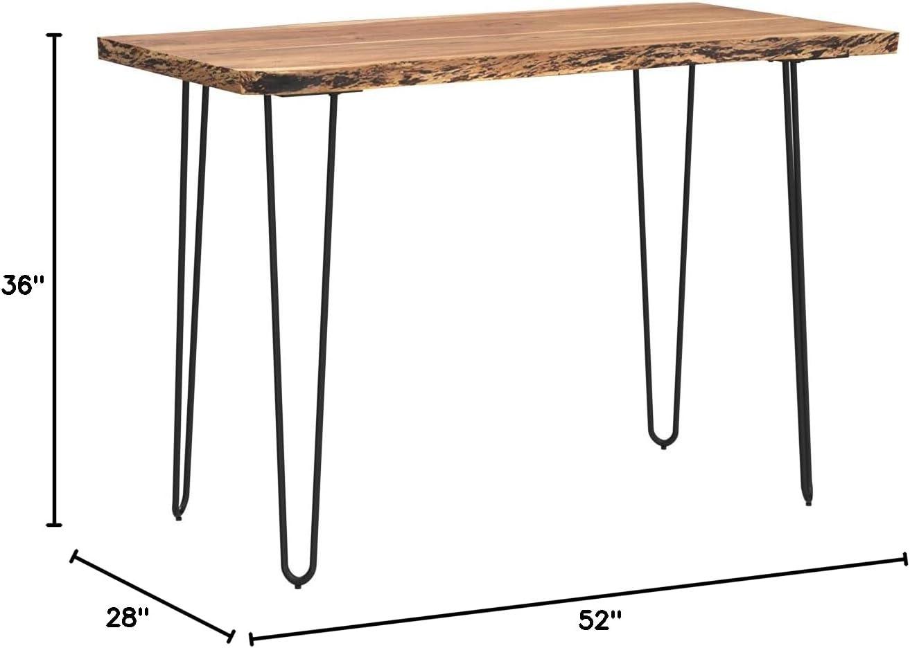 Jofran Nature's Edge 52'' Solid Wood Modern Counter Height Dining Table