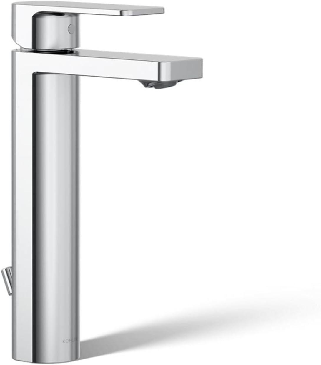 Parallel™ Tall Single-Handle Bathroom Sink Faucet, Single-Hole Faucet with Pop-Up Drain, 1.2 GPM