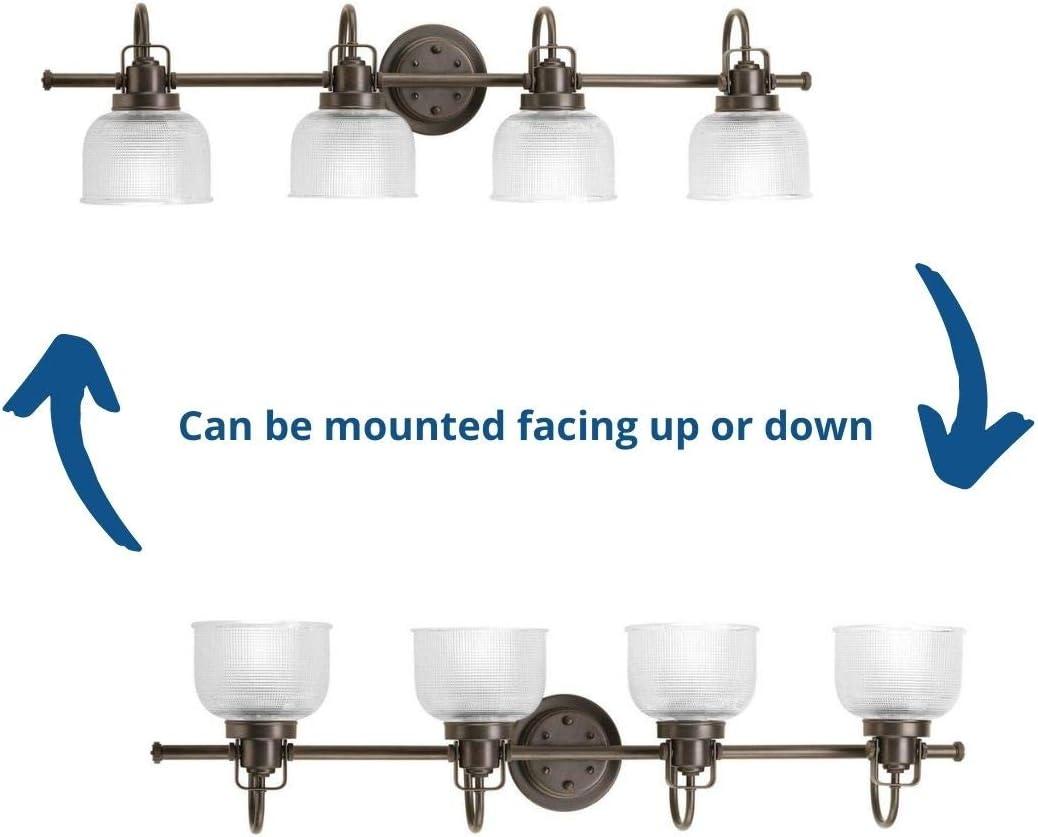 Rosser 4 Light Transparent Dimmable Vanity Light