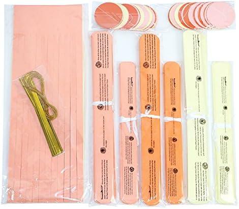 Orange Fall Party Hanging Decorations Thanksgiving Party Ceiling Hangings Wedding Decorations Tissue Paper Pom-Poms Tassel Garlands Baby Shower Birthday Party Decorations SF1