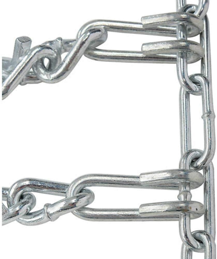 OakTen Set of 2 Tire Chains with Tensioners for Lawn & Garden Tractors Mowers, 2-Link, Fits for Tire Size 22x8x10 22x8x12