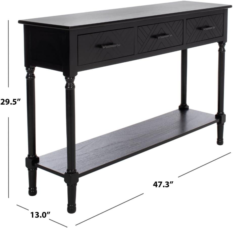 Peyton 3 Drawer Console Table - CNS5705C - Brown - Safavieh