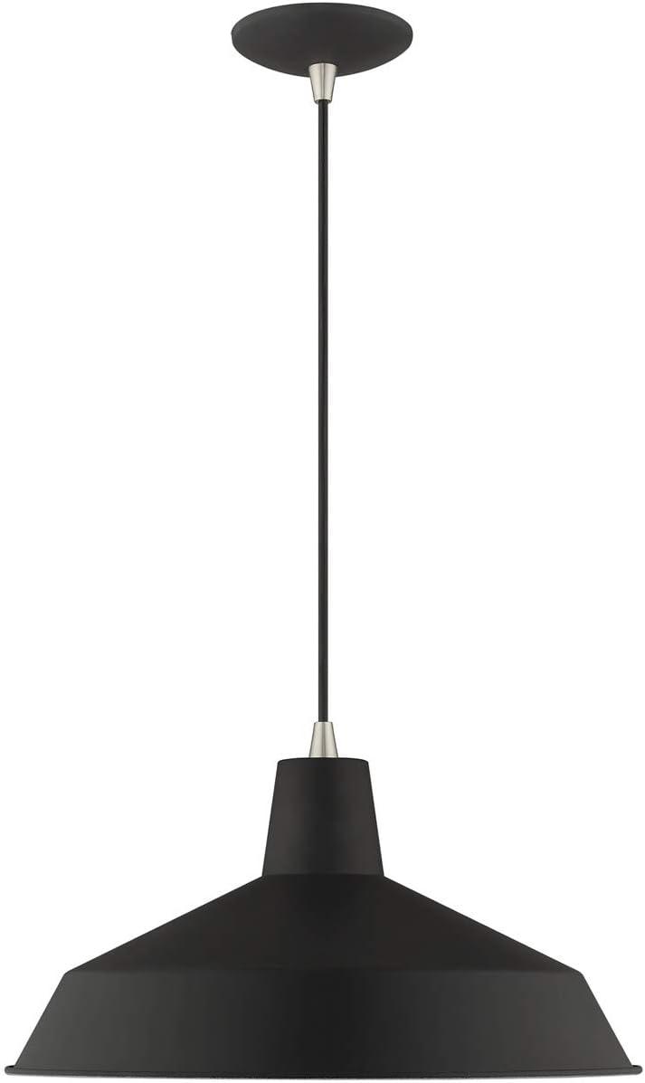 Livex Lighting 41183 1 Light 16" Wide Pendant - Black