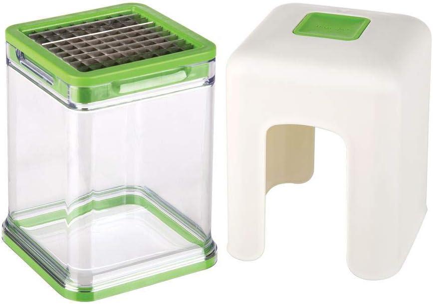 Progressive International Tower Fry Cutter, 1, White/Green