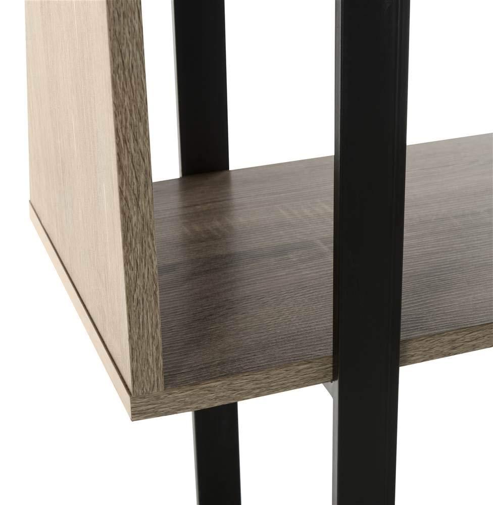 Adhara Etagere - FOX4278 - Light Brown/Black - Safavieh Couture