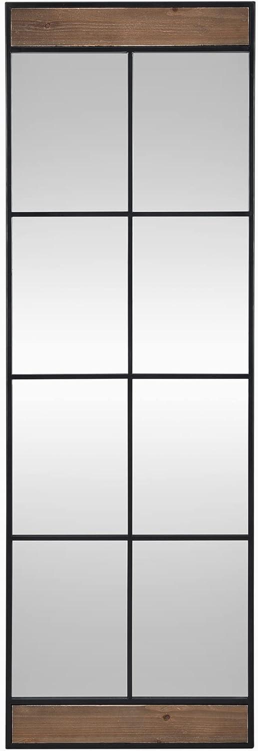 FirsTime & Co. Dark Silver Homestead Manor Wall Mirror, Farmhouse, Rectangular, 24 x 1 x 38 in