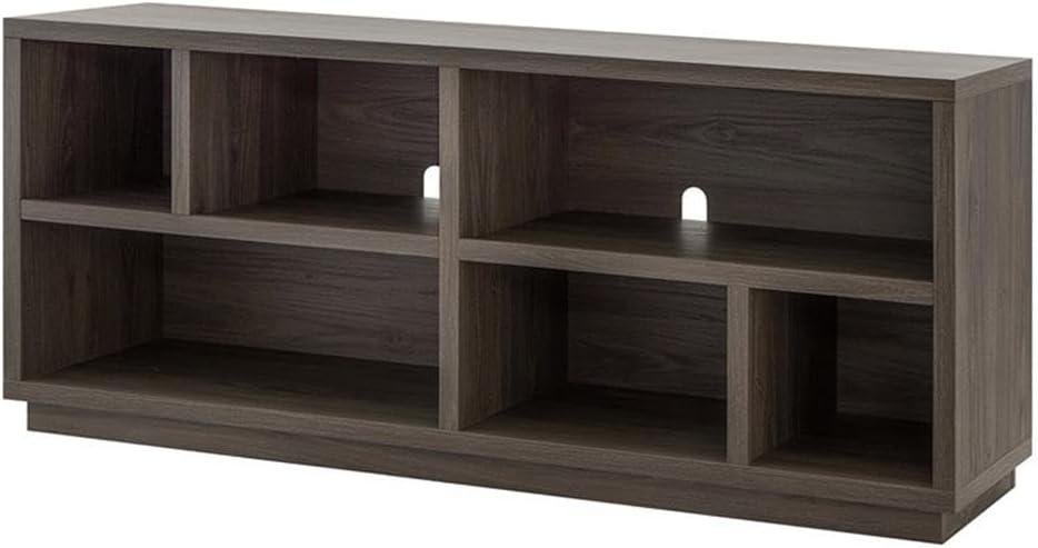 Evelyn&Zoe Bowman Rectangular TV Stand for TV's up to 65", Alder Brown