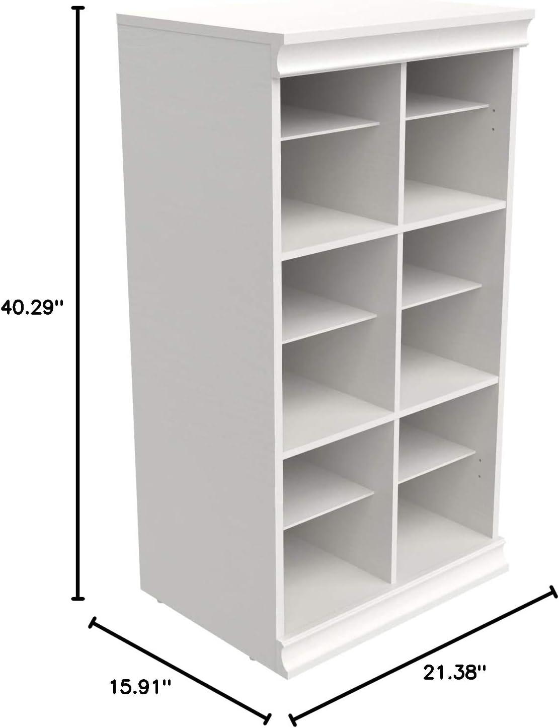 ClosetMaid Modular Closet Stackable Divided Shelf Unit