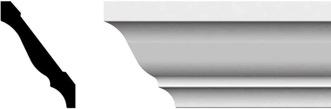 3'' H x 96'' W x 2.125'' D Plastic Crown