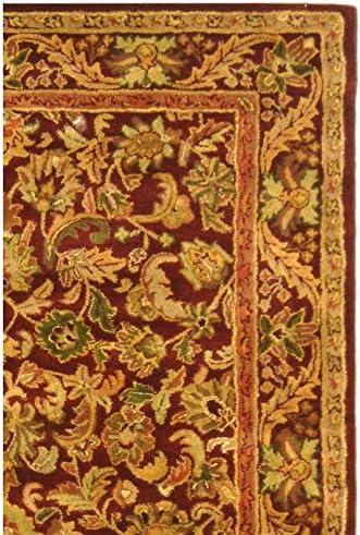 Antiquity AT52 Hand Tufted Indoor Area Rug - Wine/Gold - 7'6"x9'6" - Safavieh