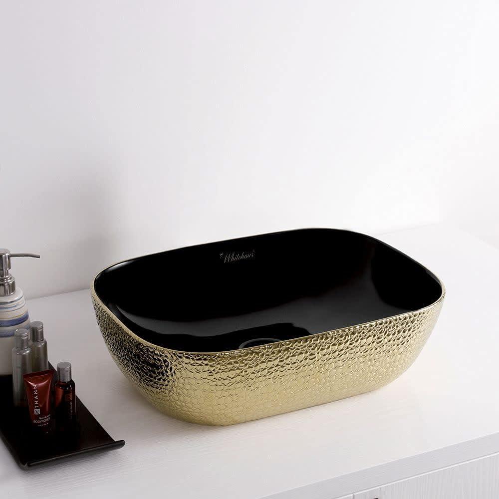 Whitehaus Collection WH71333 Whitehaus Collection Isabella Plus 12.5'' White Vitreous China Rectangular Bathroom Sink