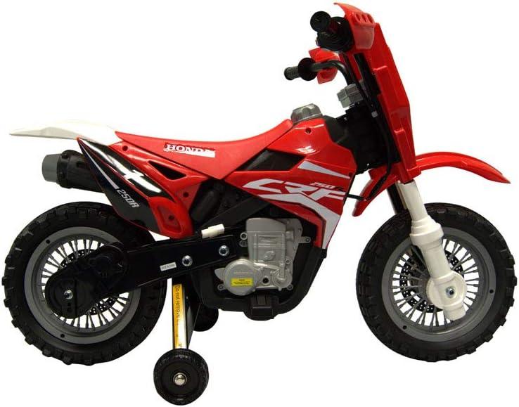 Best Ride On Cars Honda CRF250R Toddler Kids Electric 6V Toy Dirt Bike, Red