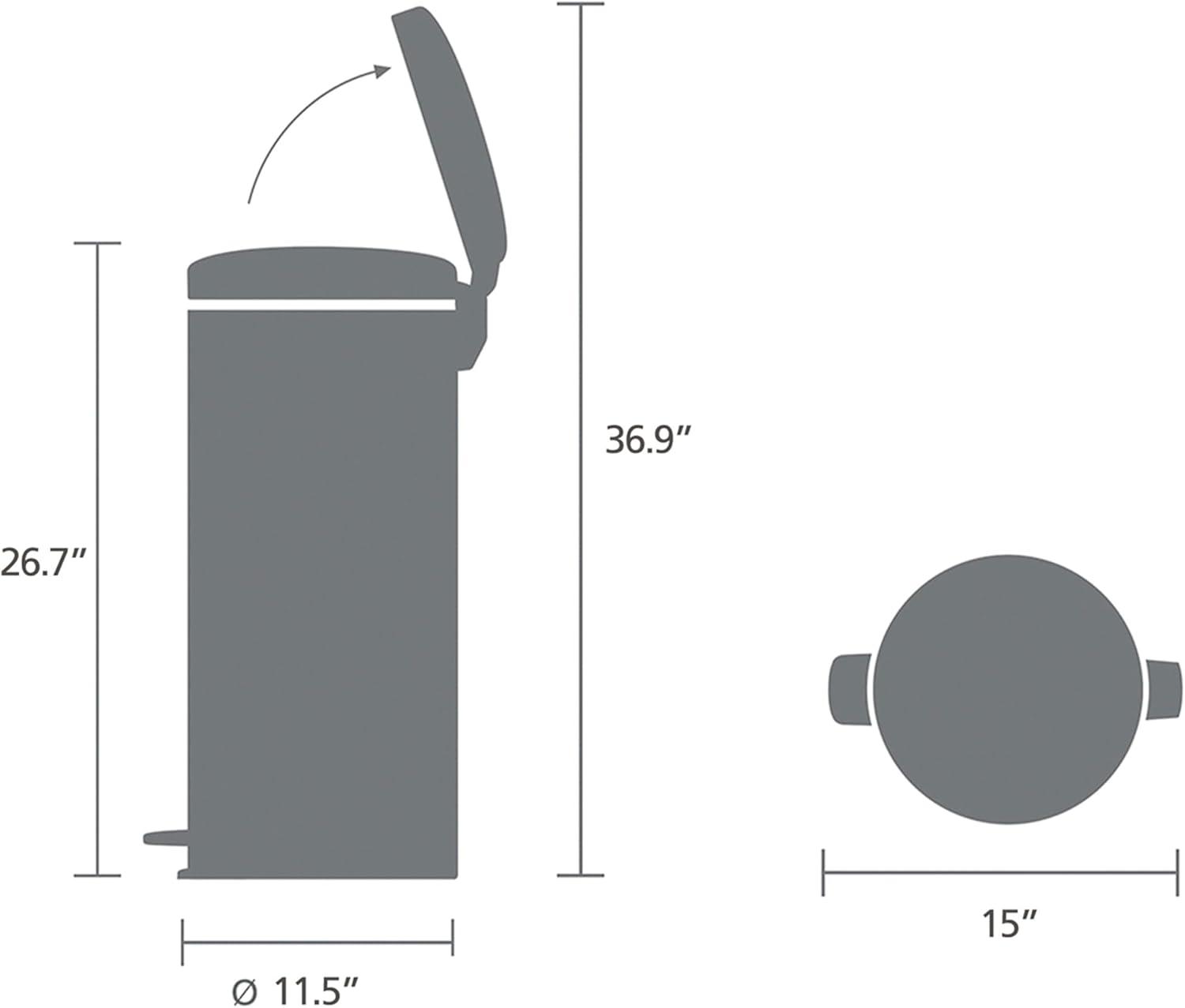 Brabantia NewIcon Step On Trash Can, 8 Gallon (30 Liter)