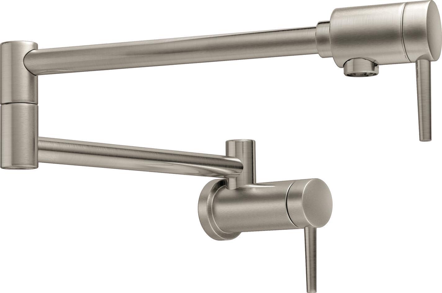 Contemporary Pot Filler Faucet, Wall Mount Pot Filler Kitchen Faucet