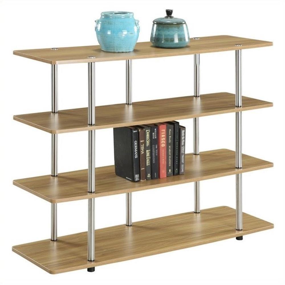 Convenience Concepts Designs2Go XL Highboy TV Stand, Light Oak