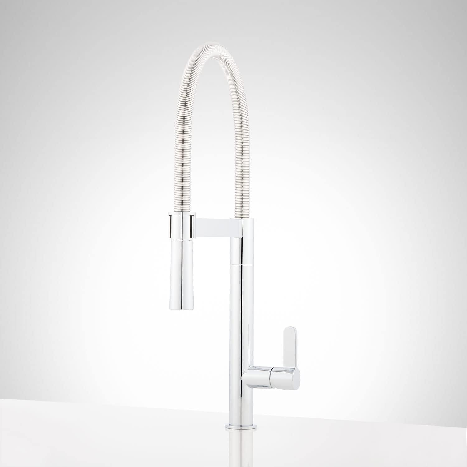 Ocala Modern Chrome Pull-Down Kitchen Faucet with Dual Spray