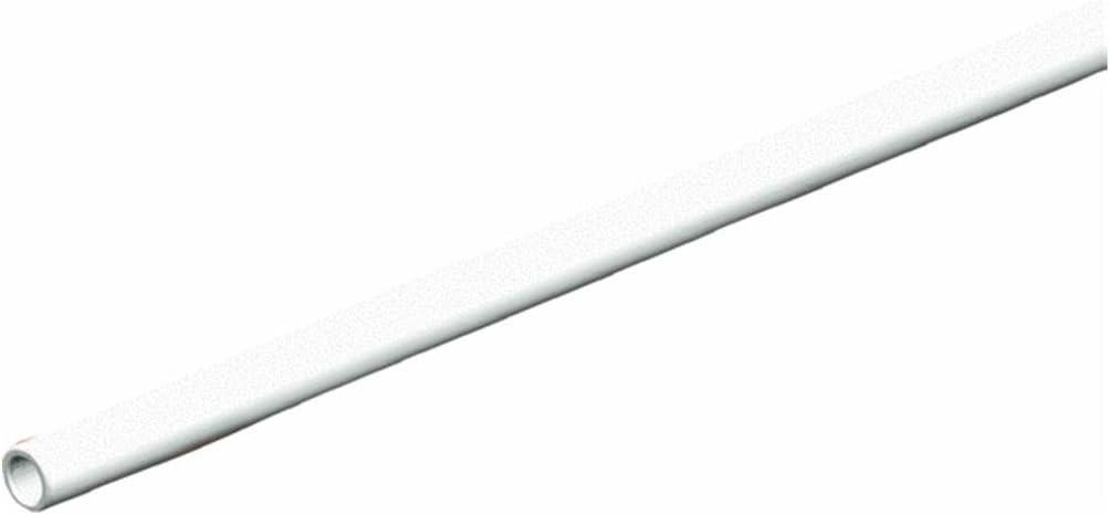 White 48-Inch Steel Hanging Closet Rod