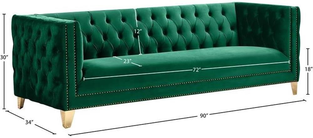 Sickels 90'' Velvet Sofa