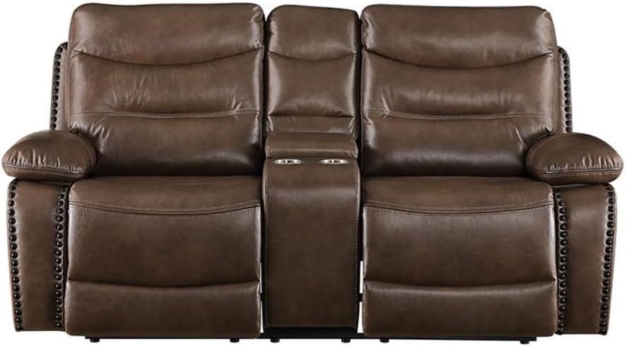 Acme Furniture Aashi Sofa Brown Leather
