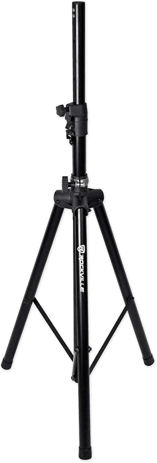 Rockville DJ PA Tripod Speaker Stand+Bag Hydraulic Auto Lift & Lowering RVSS4AB