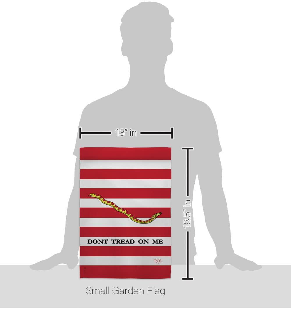 Breeze Decor Double Sided 18.5'' H x 13'' W Burlap Flag Set