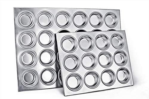 New Star Foodservice 535504 Commercial Grade Aluminum 12-Cup Muffin Pan