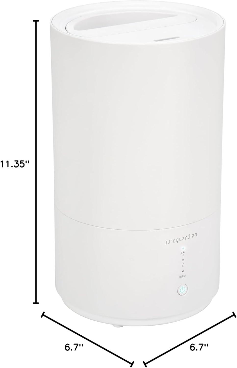 Pure Guardian 30-Hour 0.80 Gal. Cool Mist Ultrasonic Humidifier with Aroma Tray, 330 Sq. ft. H950AR