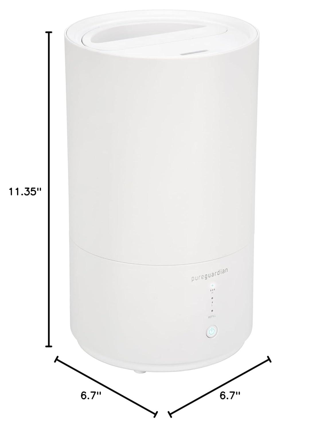 Pure Guardian 30-Hour 0.80 Gal. Cool Mist Ultrasonic Humidifier with Aroma Tray, 330 Sq. ft. H950AR