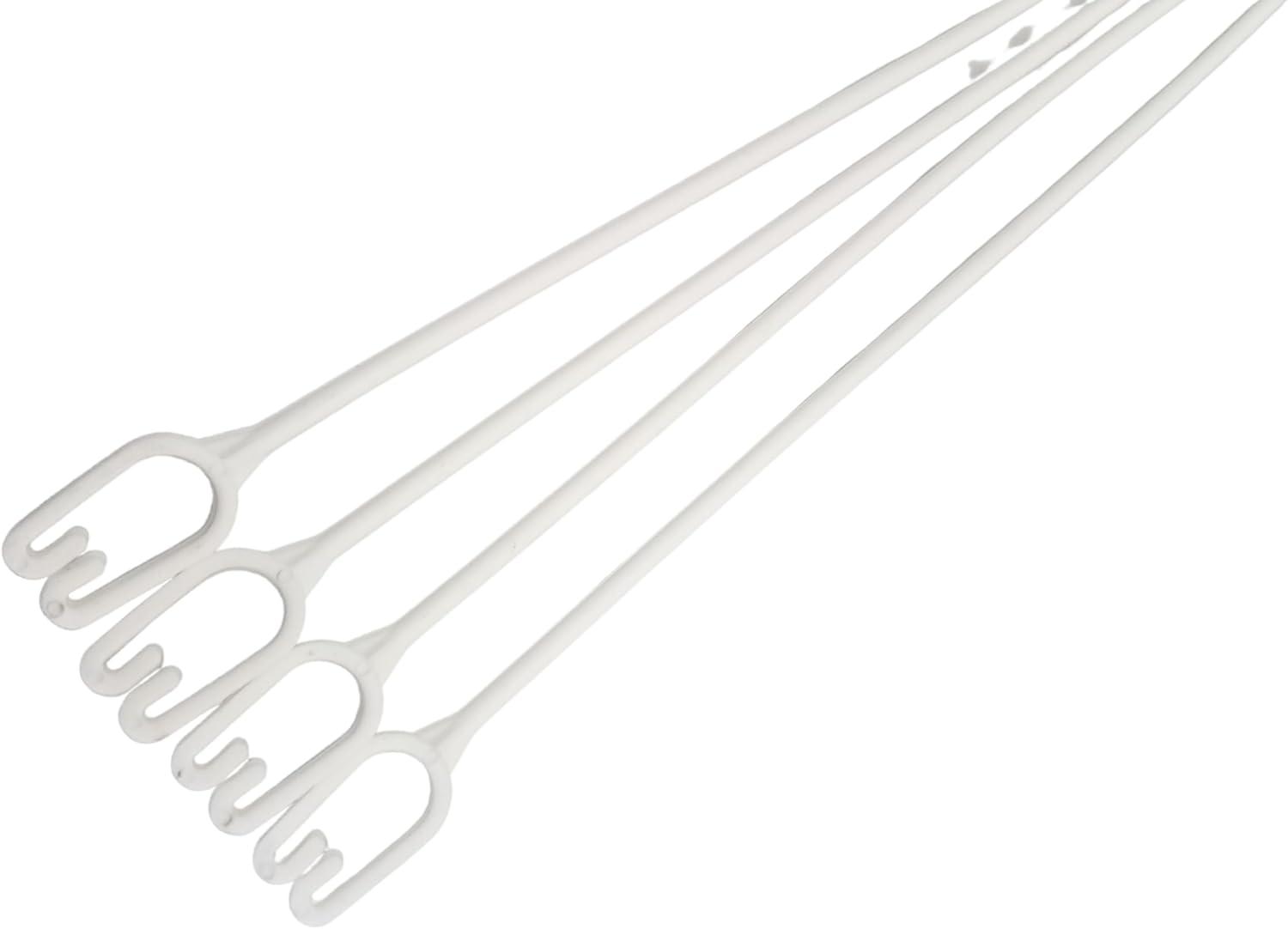 White Plastic Replacement Hangers for 12" Hanging Baskets - Set of 5