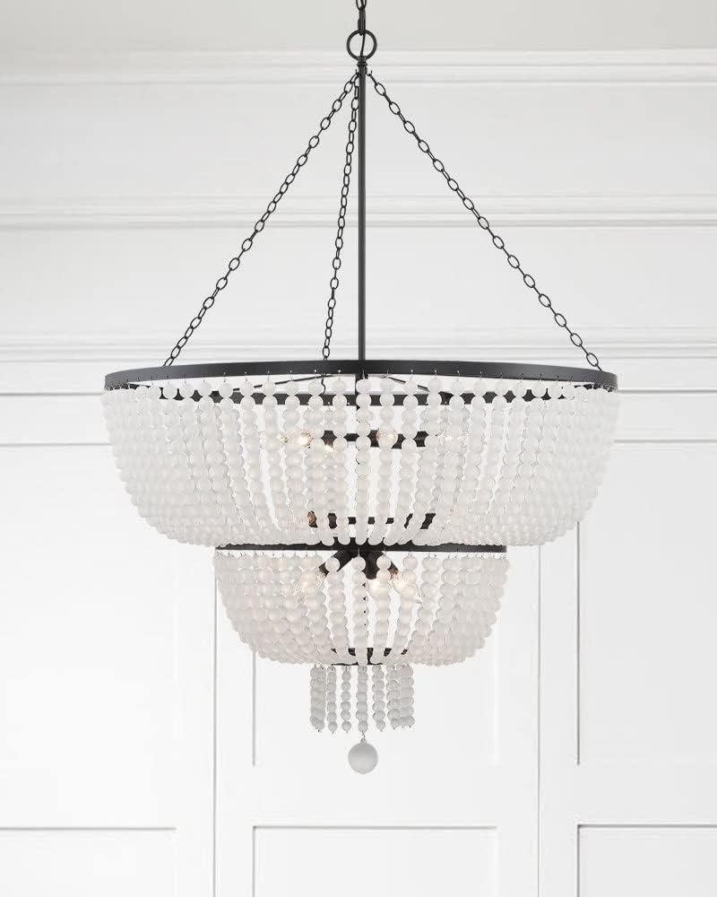 Crystorama Lighting Rylee 12 - Light Chandelier in  Matte Black