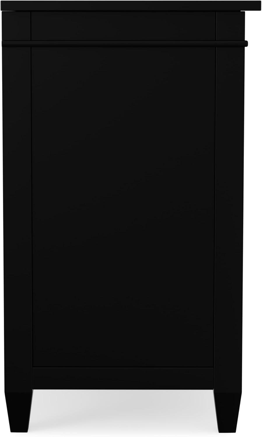 Simpli Home Carlton 54"W Solid Wood TV Stand for TVs up to 60" with 4 Cabinets