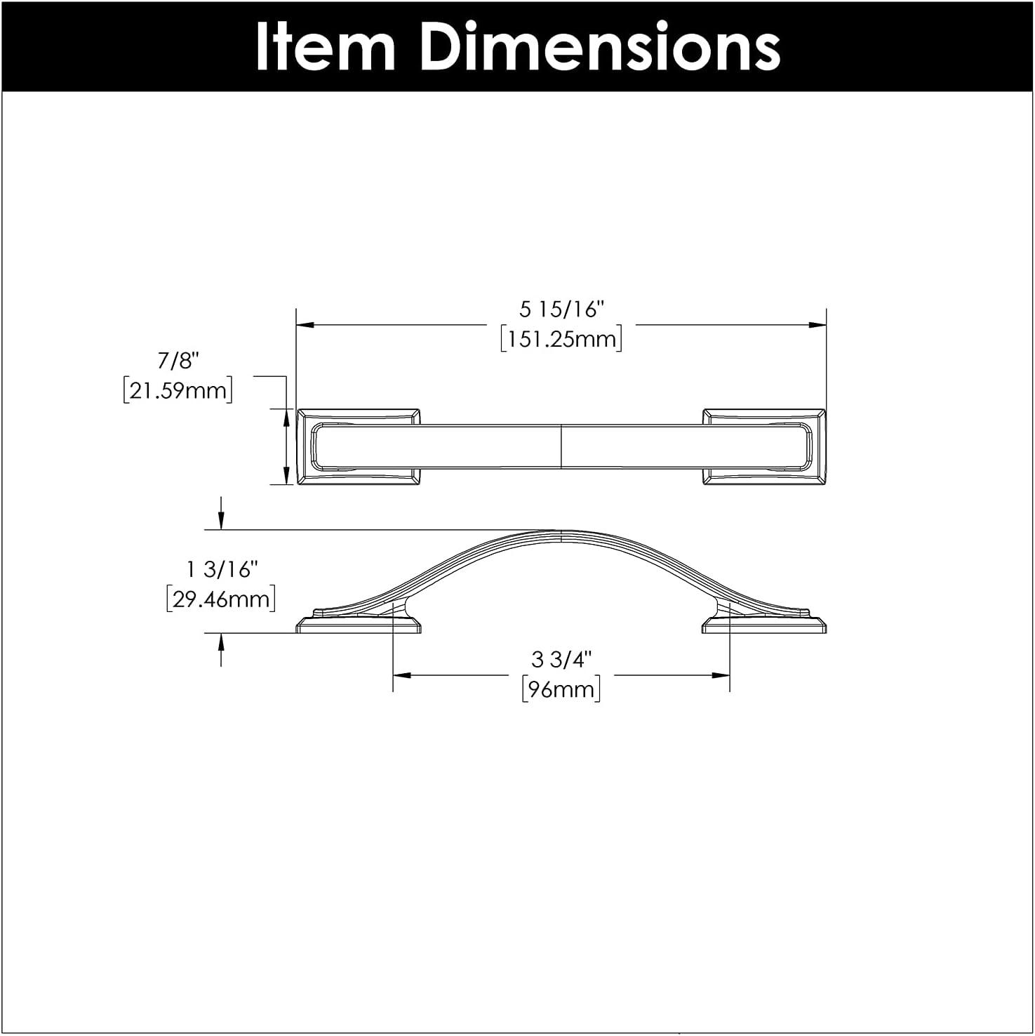 Satin Nickel Brushed Cabinet Pulls with Mounting Hardware, 10-Pack