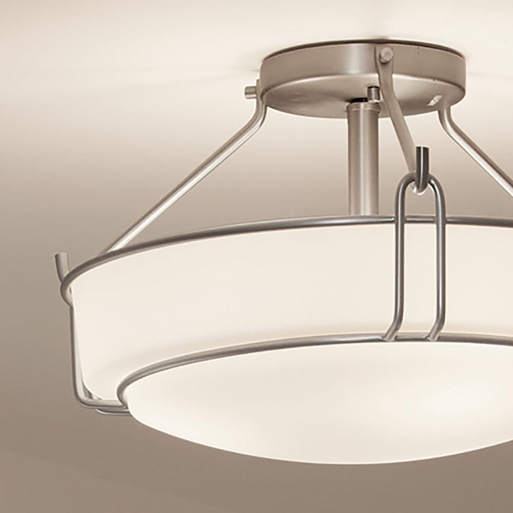 Kichler Lighting Alkire 3 - Light Semi-Flush Mount in Brushed Nickel