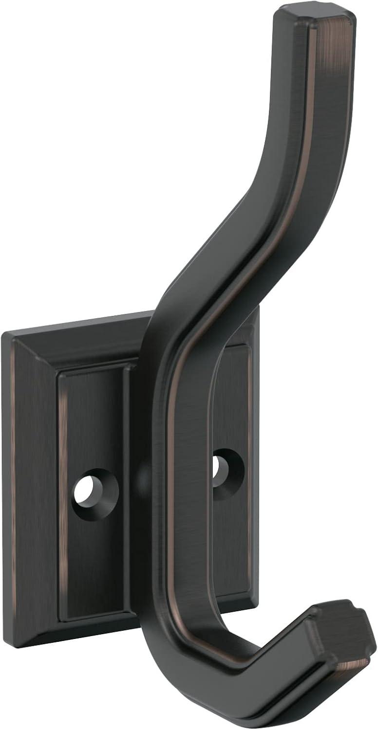 Aliso Transitional Double Prong Decorative Wall Hook