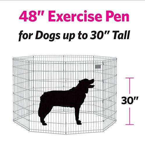 New World Pet Products B558-48 Parque Infantil Plegable para Mascotas, Negro, Extragrande/24 x 48"