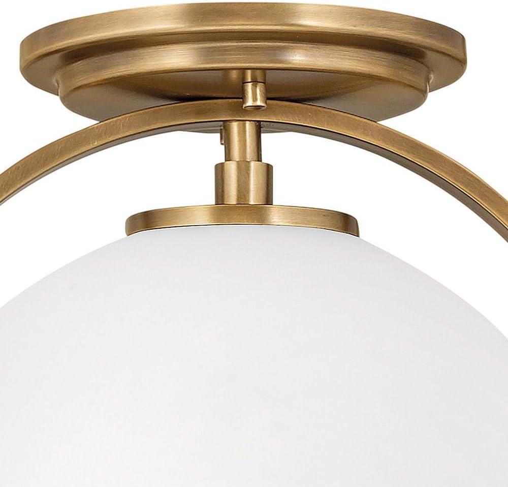 McCormick Hand Blown Glass Semi Flush Mount