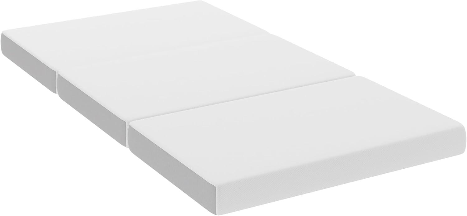 Flash Furniture Cloud Portable Tri-Fold 4" Cooling Memory Foam Twin Mattress in a Box with Removable Washable Cover