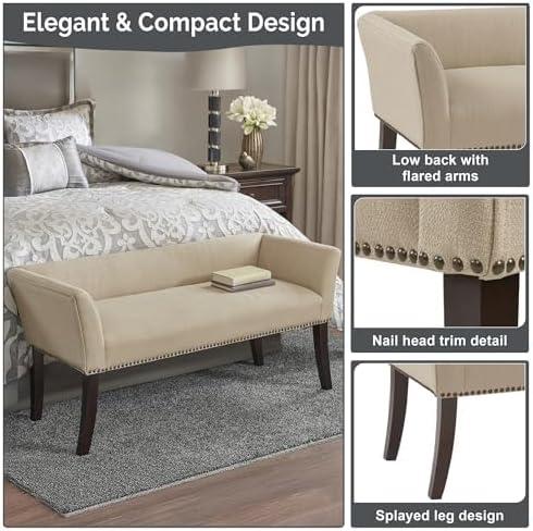 Madera Accent Bench Cream