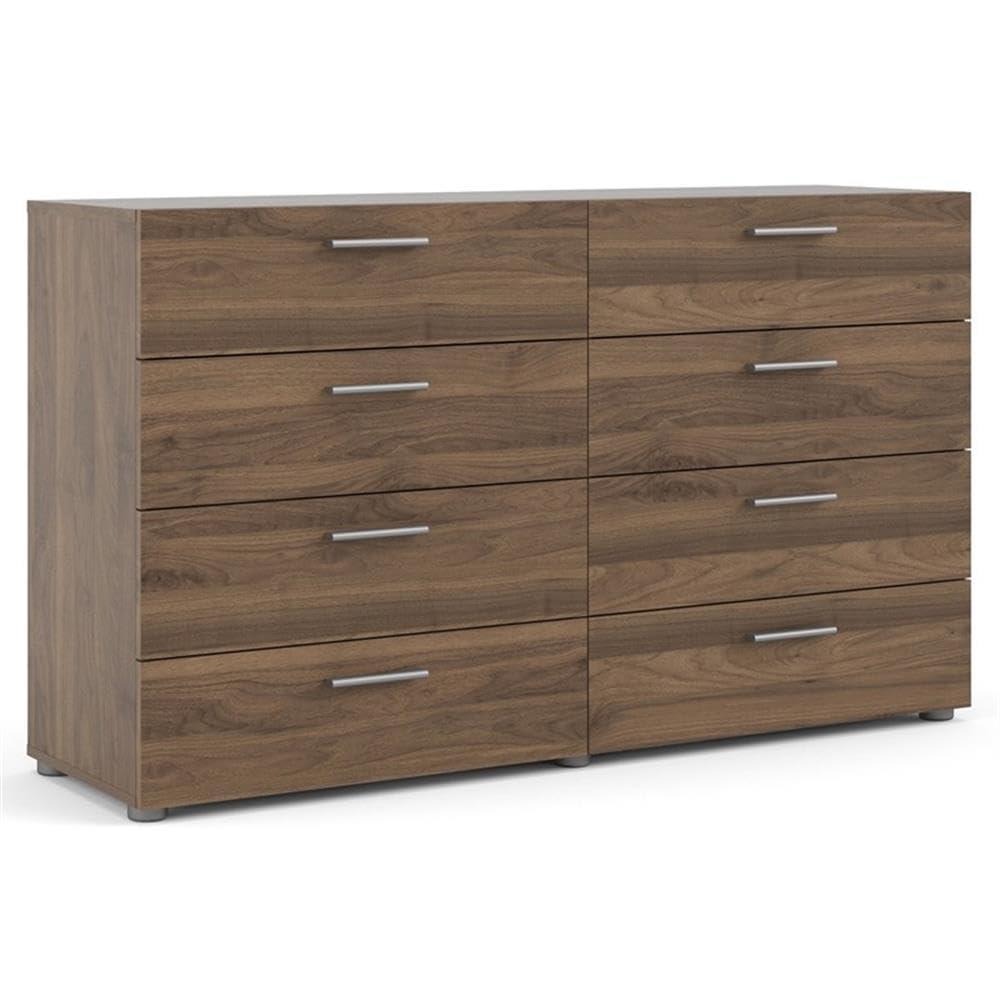 Tvilum Austin 8 Drawer Double Dresser, Walnut