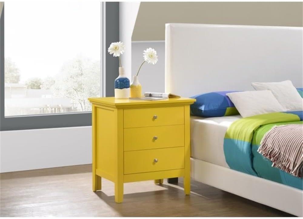 Hammond 3 - Drawer Nightstand Bed Side Table Wood Nightstand Small Bedside Table And Dresser