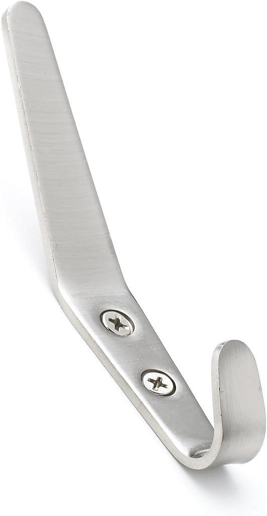 Brushed Nickel Adjustable Contemporary Metal Wall Hook